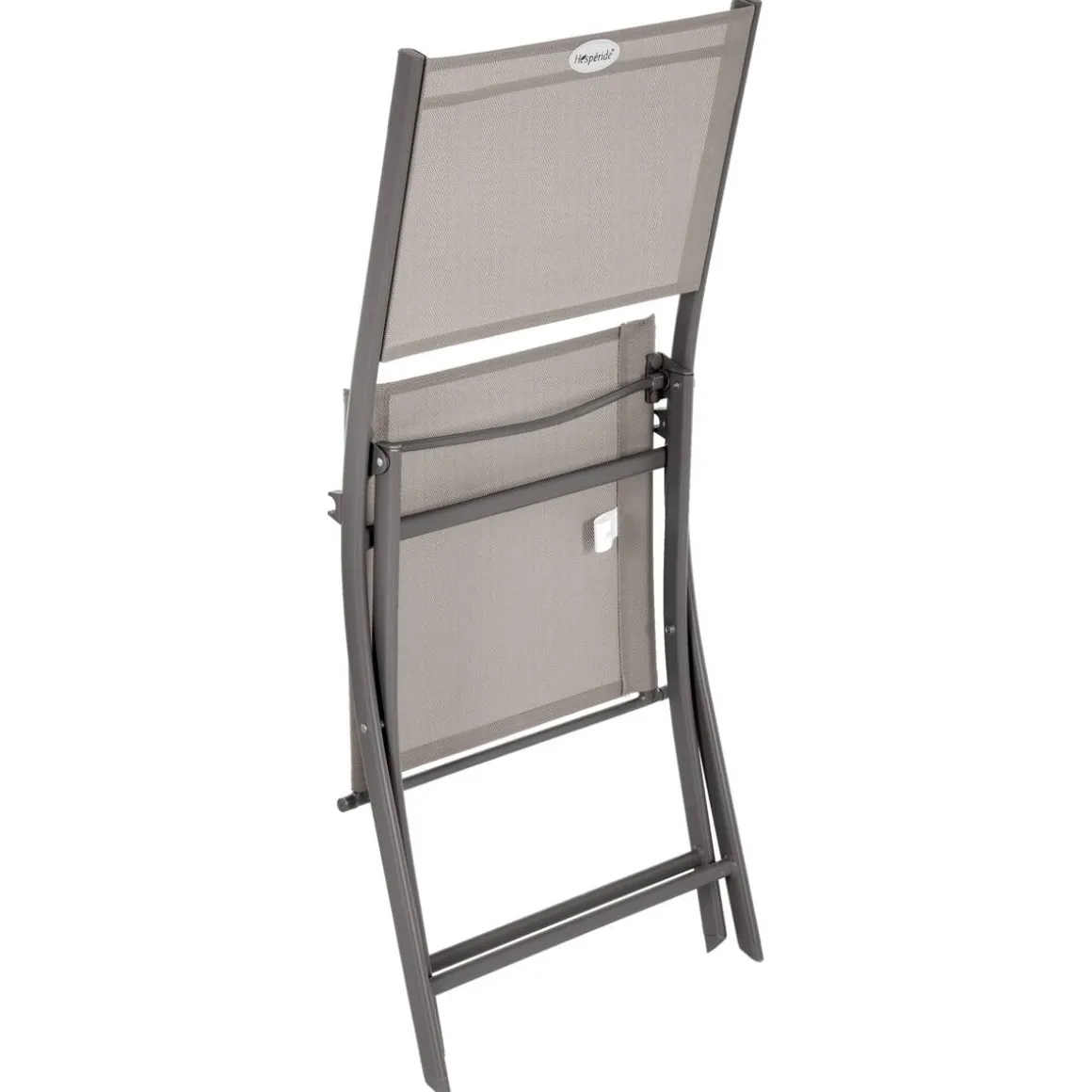 Lot de 4 chaises de jardin pliantes MODULA Noisette & Tonka