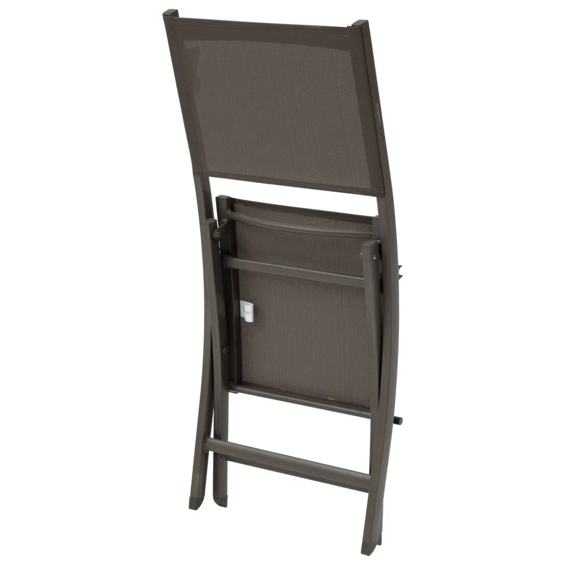 Lot de 4 chaises de jardin pliantes ESSENTIA Wengé & Praliné