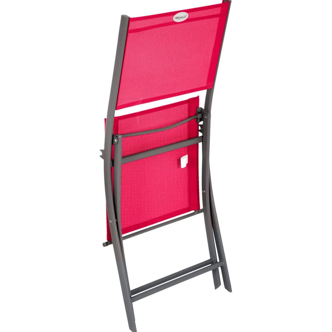 Lot de 4 chaises de jardin pliantes MODULA Grenade & Graphite