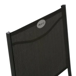 Lot de 4 chaises de jardin pliantes MODULA Anthracite & Graphite