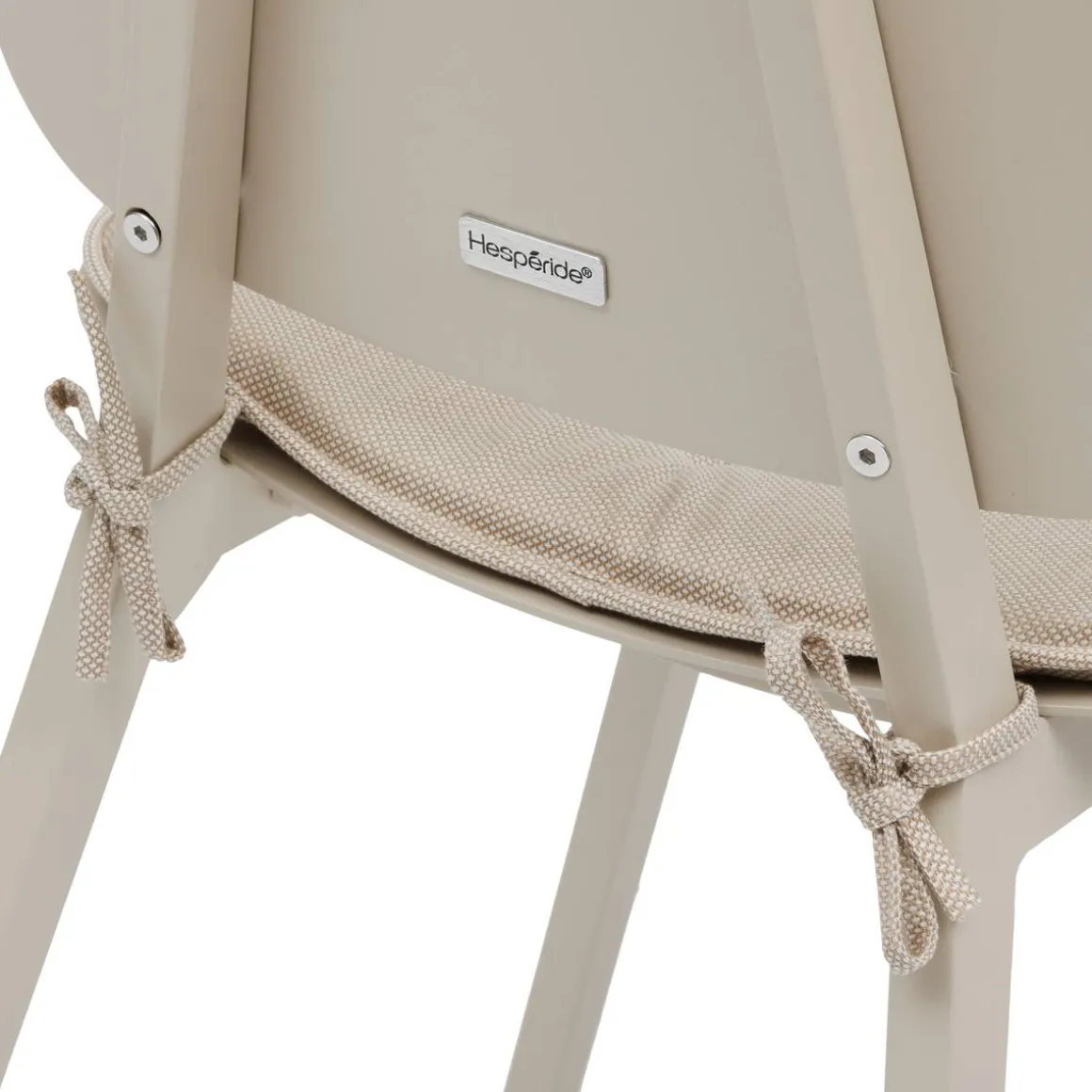 Lot de 2 chaises de jardin TERZANO Beige & Argile