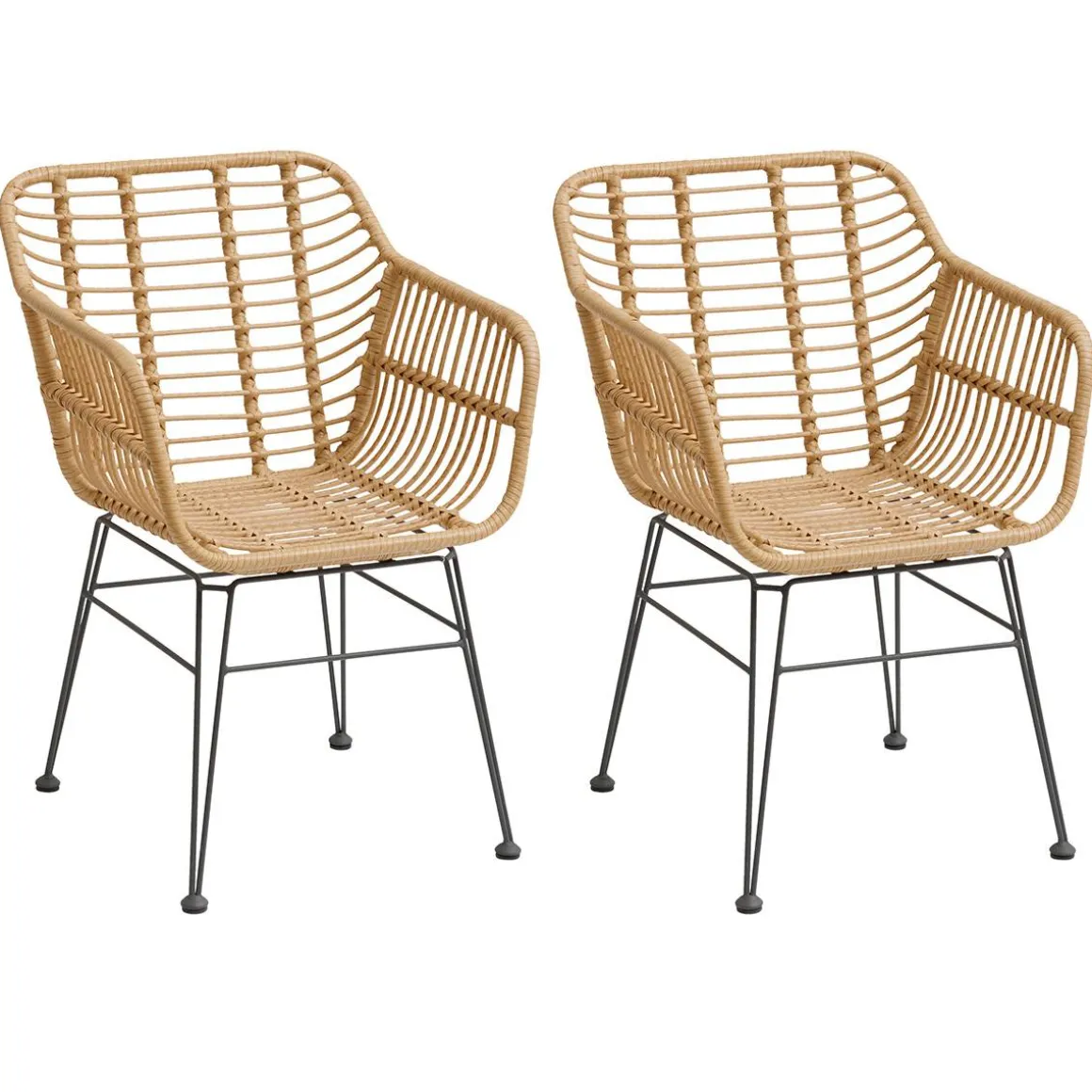 Lot de 2 fauteuils de jardin LAMBADA Sésame
