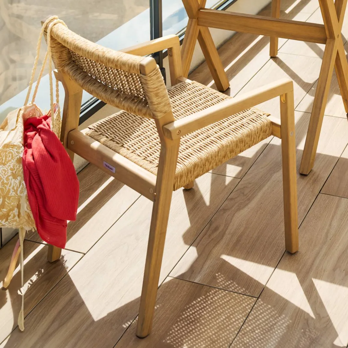 Lot de 2 fauteuils TEMEIRA Acacia
