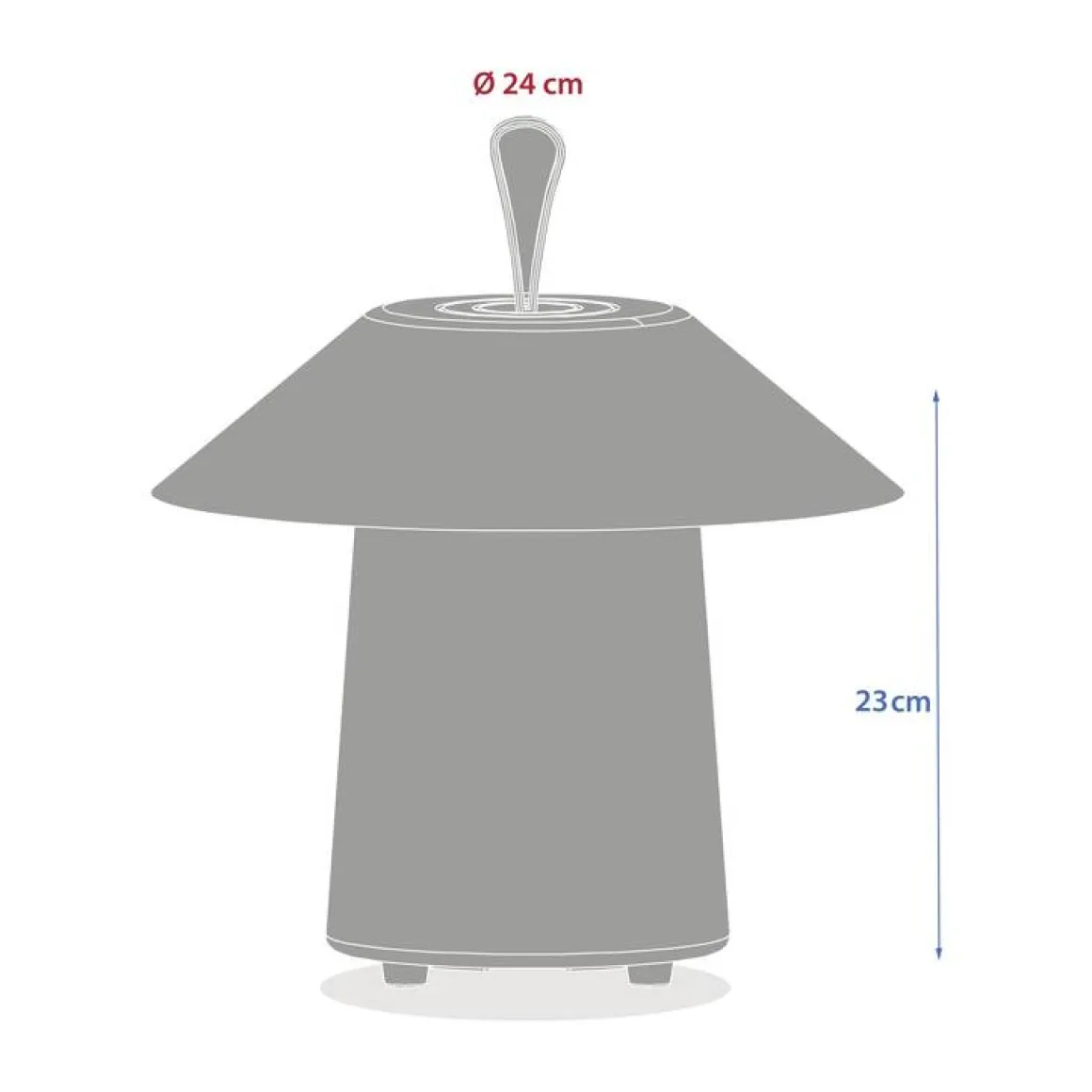 Luminaire d'extérieur MOVY Argile