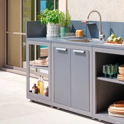 Module d'angle pour cuisine d'été OXYANA Graphite