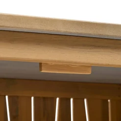Module 2 portes à roulettes pour cuisine d'été LODGIA Beige