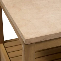 Module 2 portes à roulettes pour cuisine d'été LODGIA Beige