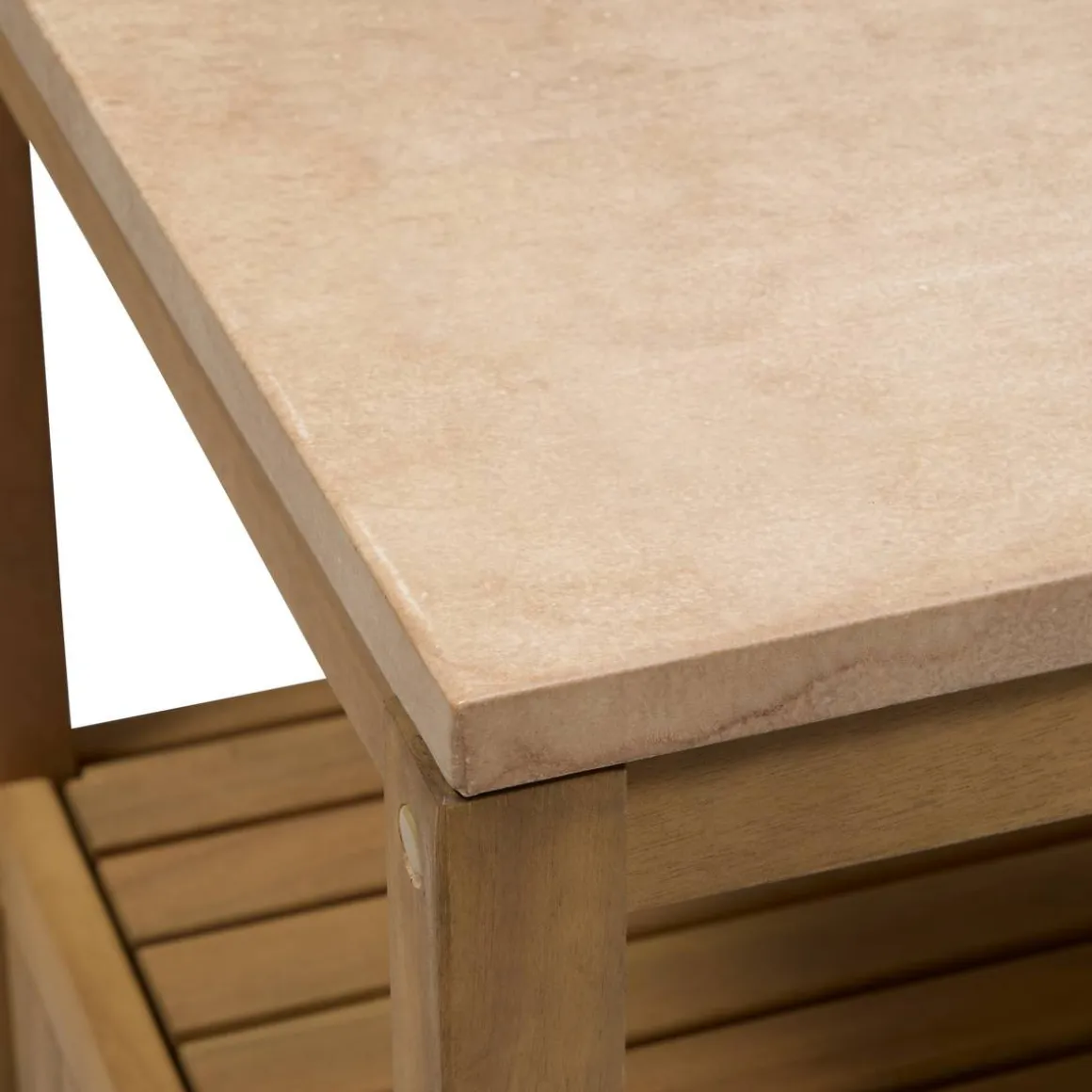 Module 2 portes à roulettes pour cuisine d'été LODGIA Beige