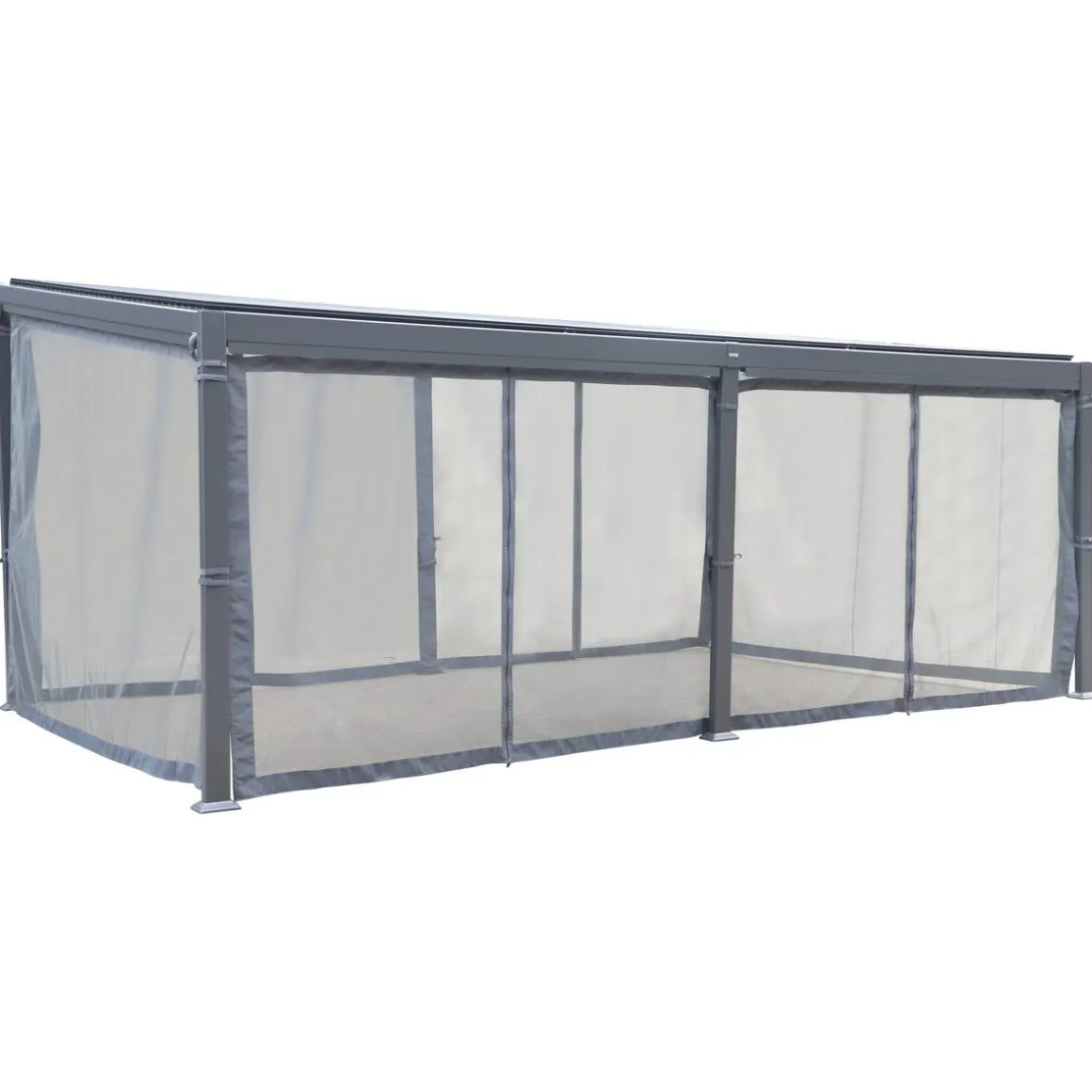 Moustiquaire pour pergola bioclimatique AVILA Graphite