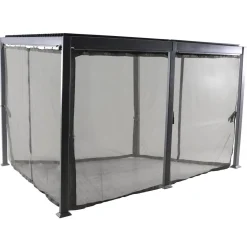 Moustiquaire pour pergola bioclimatique AVILA Graphite