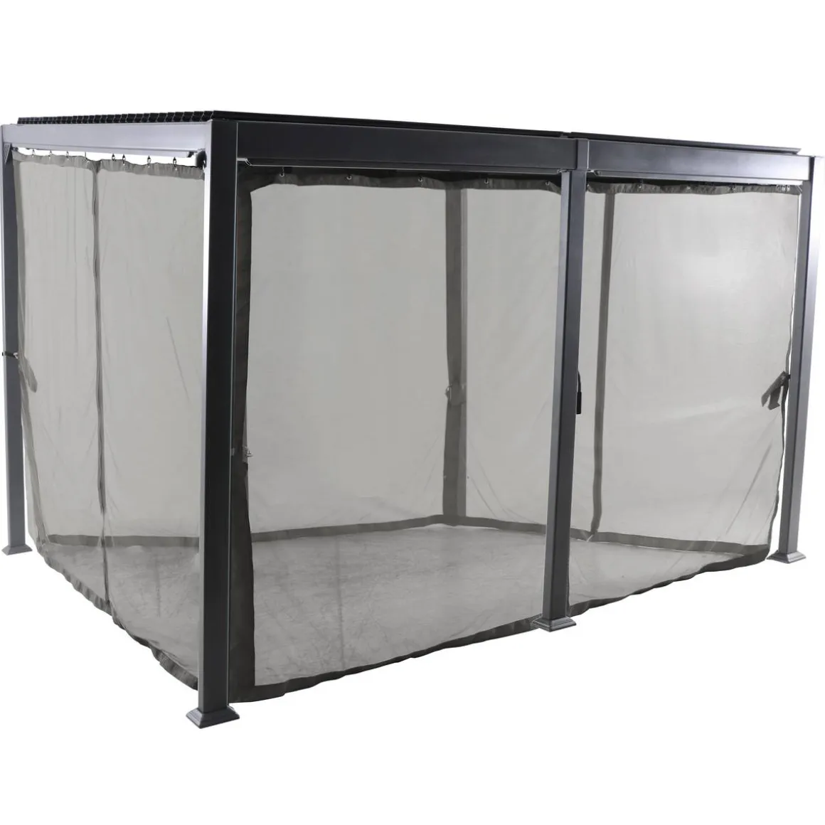 Moustiquaire pour pergola bioclimatique AVILA Graphite