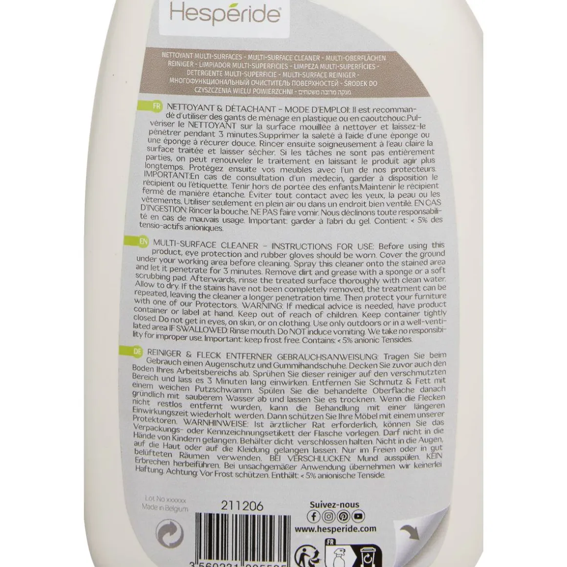 Nettoyant multi-surfaces