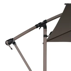 Parasol décentré carré MANOA Café