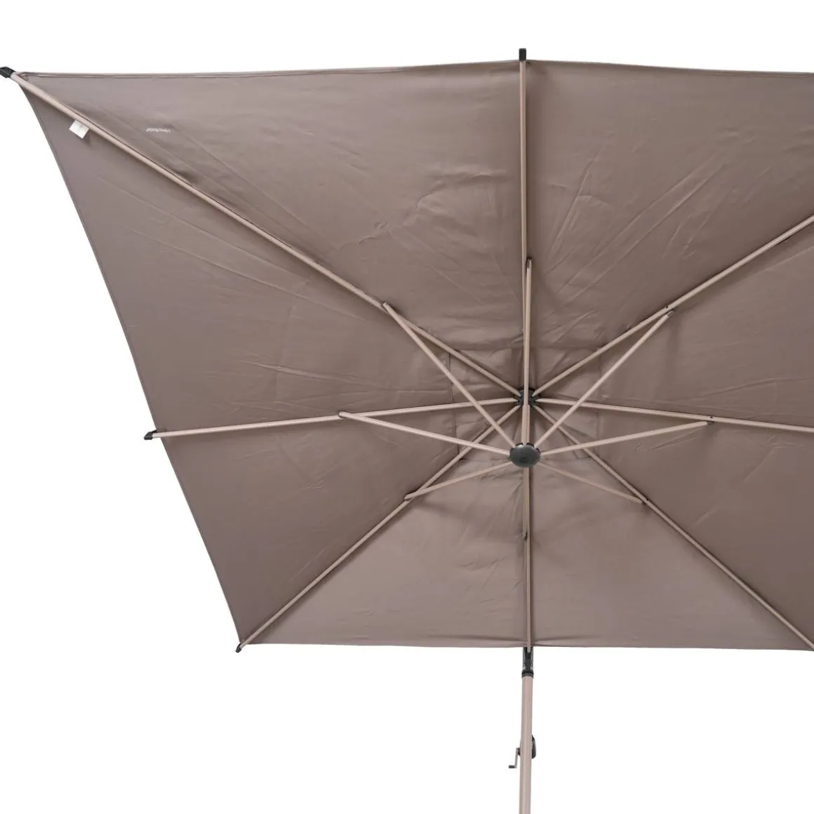 Parasol décentré carré MANOA Café