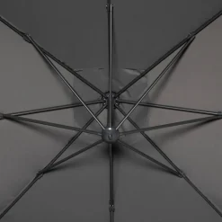 Parasol déporté carré CAYO Ardoise & Anthracite