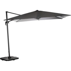 Parasol déporté carré CAYO Ardoise & Anthracite