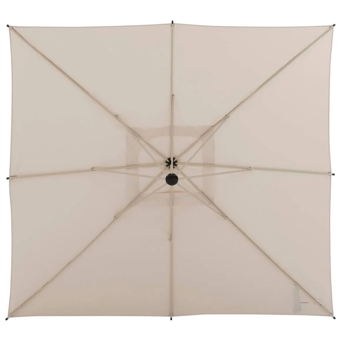 Parasol déporté carré inclinable MANOA Argile / Blé