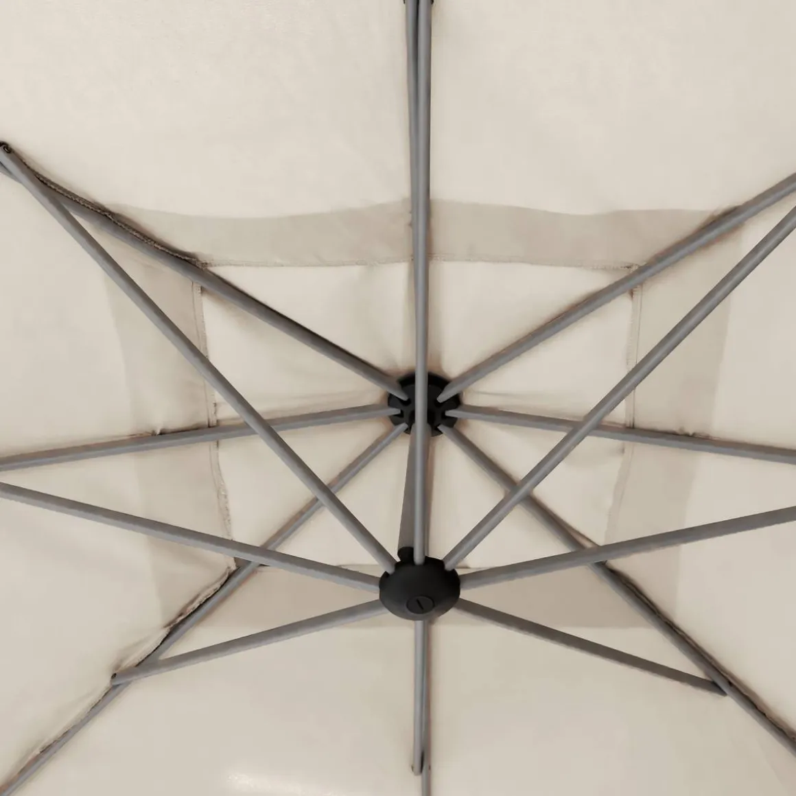Parasol déporté carré inclinable MANOA Blé