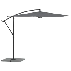 Parasol déporté carré inclinable MANOA Ardoise