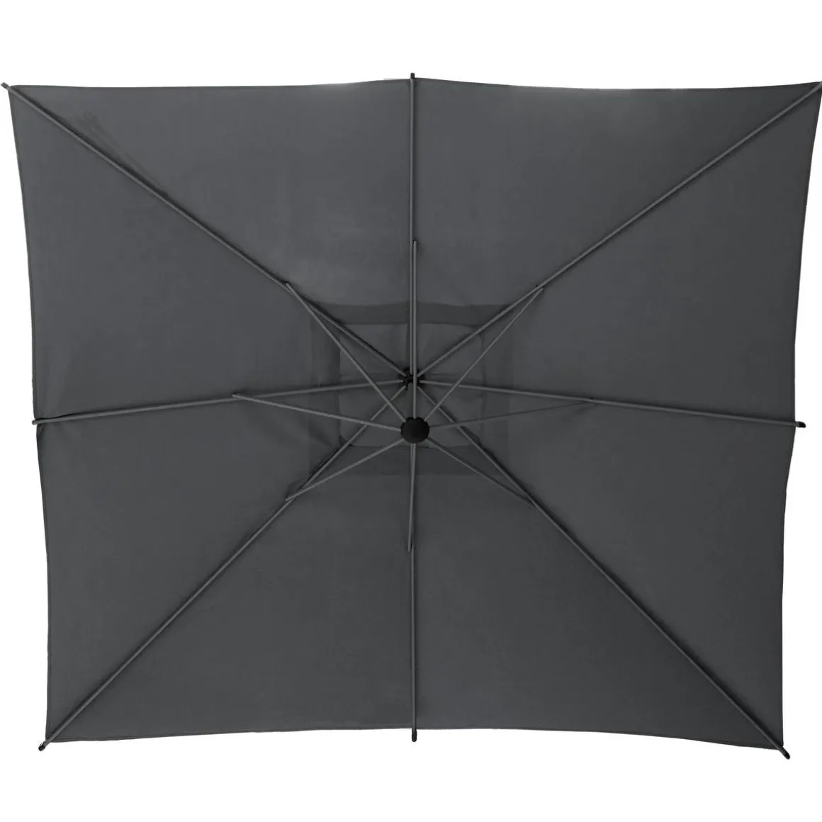 Parasol déporté carré inclinable MANOA Ardoise