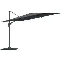 Parasol déporté carré inclinable MELHIA Anthracite / Graphite