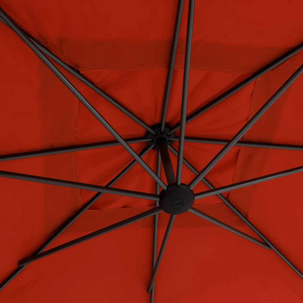 Parasol déporté carré MANOA Ambre