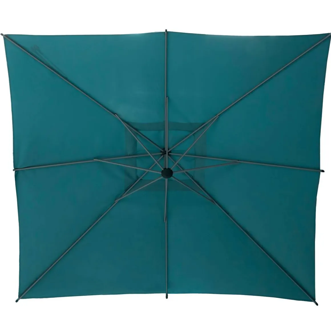 Parasol déporté carré MANOA Bleu canard