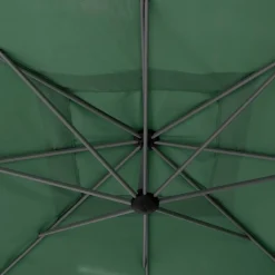 Parasol déporté carré MANOA Vert olive