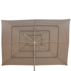 Parasol déporté rectangulaire inclinable MELHIA Lin