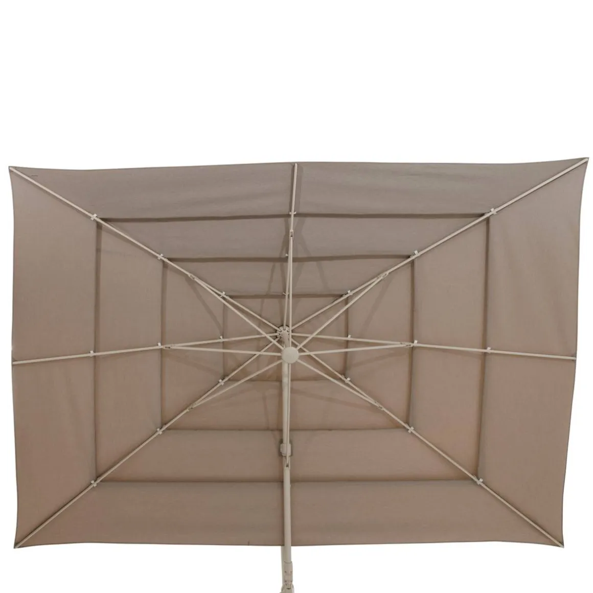Parasol déporté rectangulaire inclinable MELHIA Lin