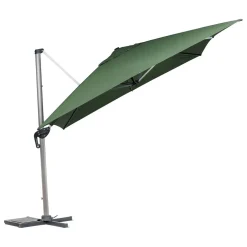 Parasol déporté rectangulaire ÉQUADOR Vert olive