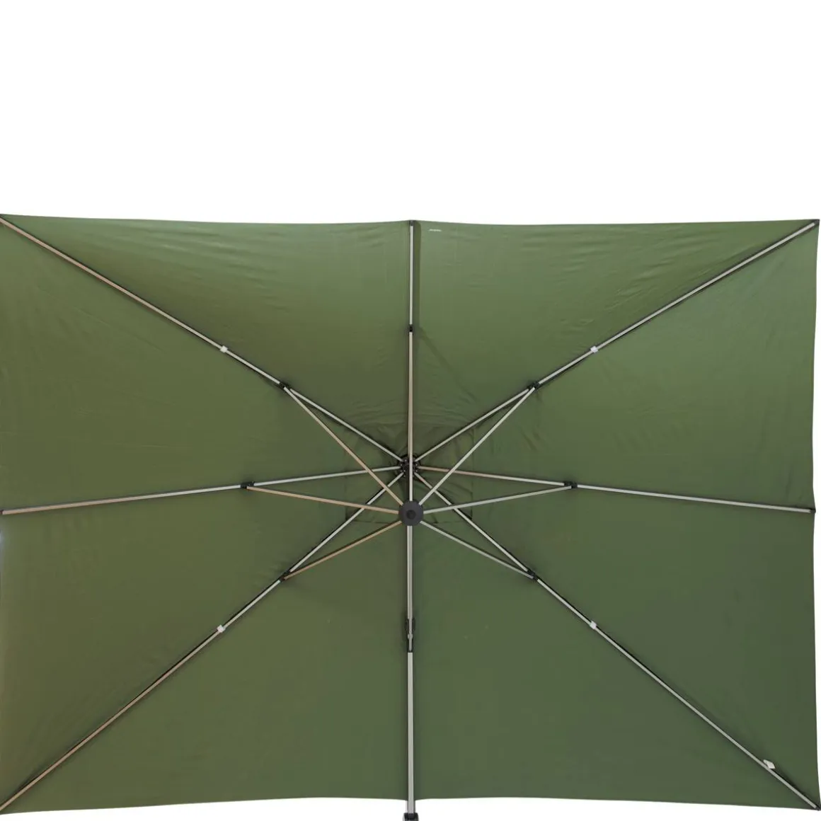 Parasol déporté rectangulaire ÉQUADOR Vert olive