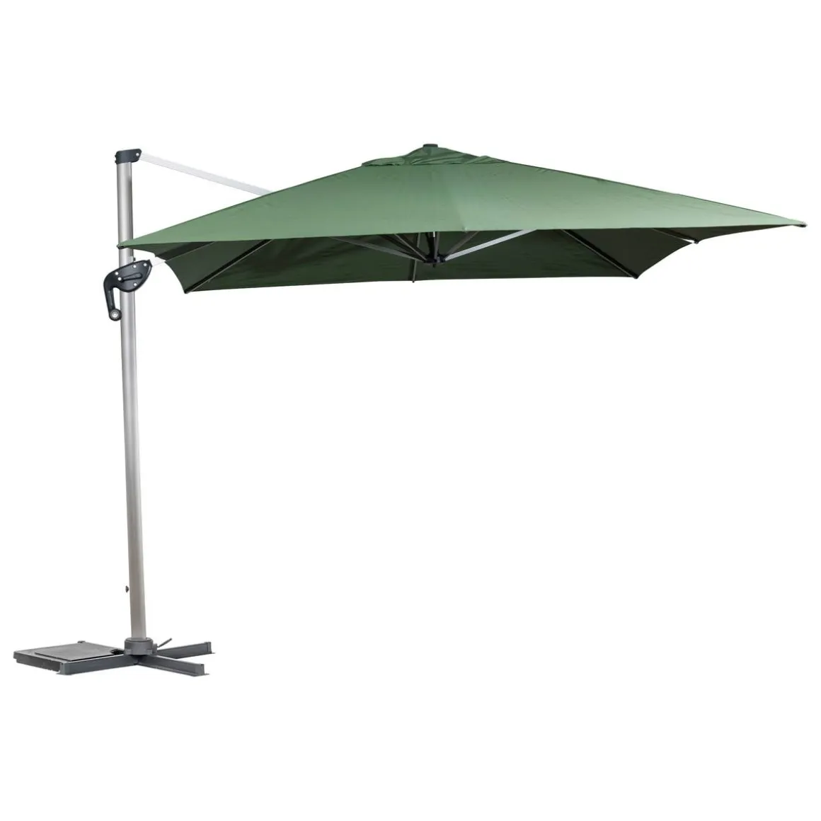 Parasol déporté rectangulaire ÉQUADOR Vert olive