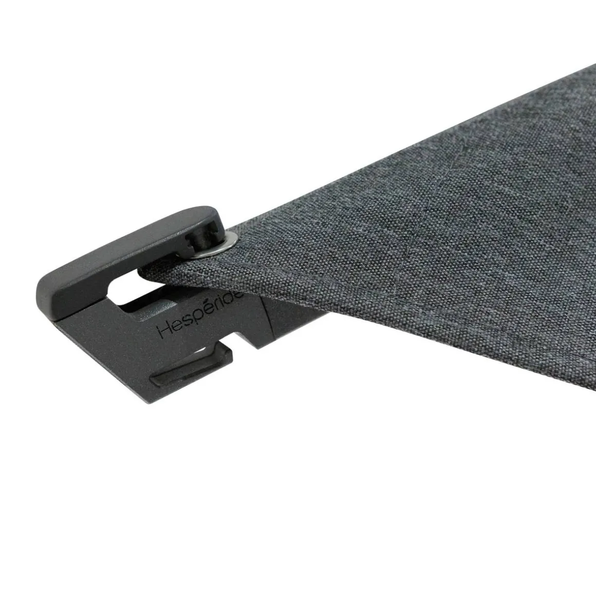 Parasol déporté rectangulaire MELHIA Anthracite avec LED