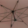 Parasol déporté rectangulaire ÉQUADOR Taupe