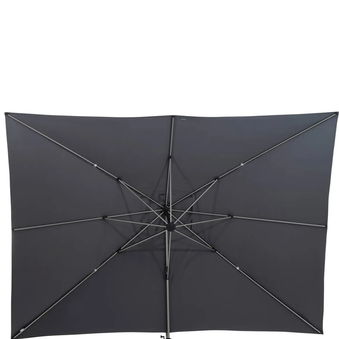 Parasol déporté rectangulaire ÉQUADOR Ardoise