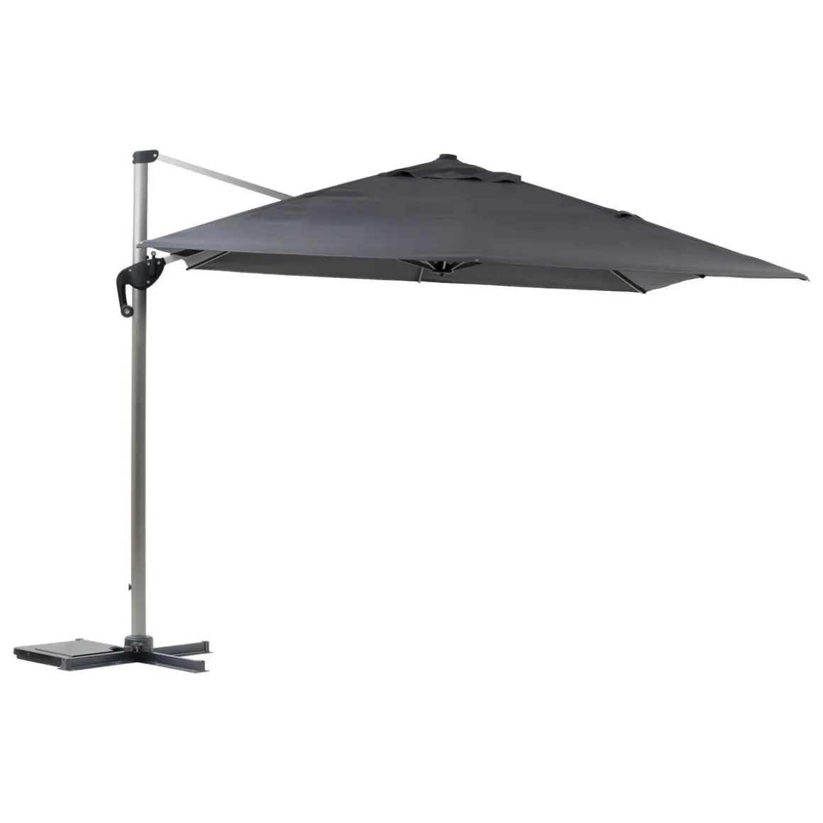 Parasol déporté rectangulaire ÉQUADOR Ardoise