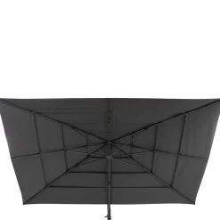 Parasol déporté rectangulaire inclinable MELHIA Anthracite