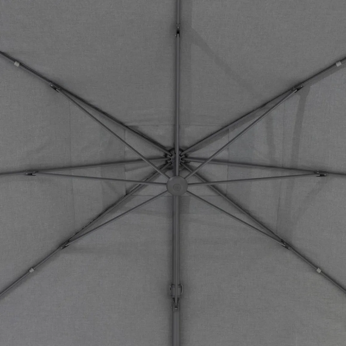 Parasol déporté rectangulaire SUENYO Sunbrella® Anthracite