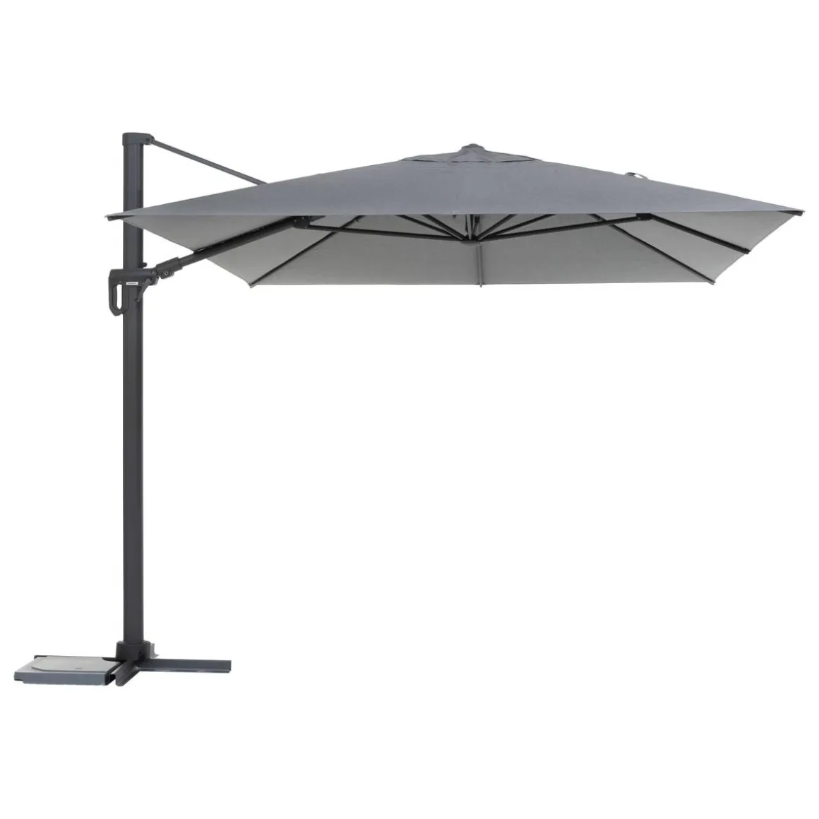 Parasol déporté rectangulaire SUENYO Sunbrella® Anthracite