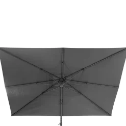 Parasol déporté rectangulaire inclinable MELHIA Anthracite / Graphite