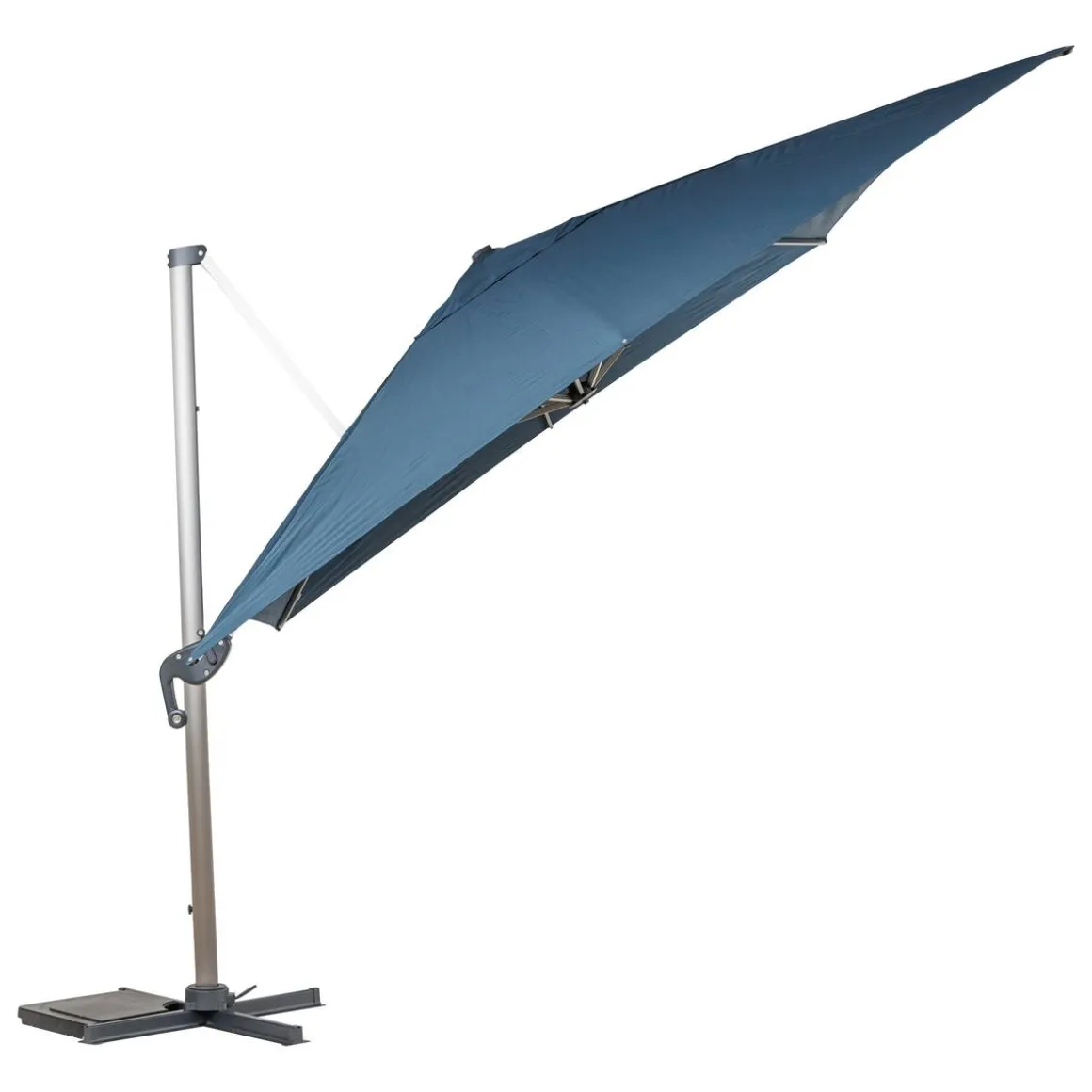 Parasol déporté rectangulaire ÉQUADOR Pétrole