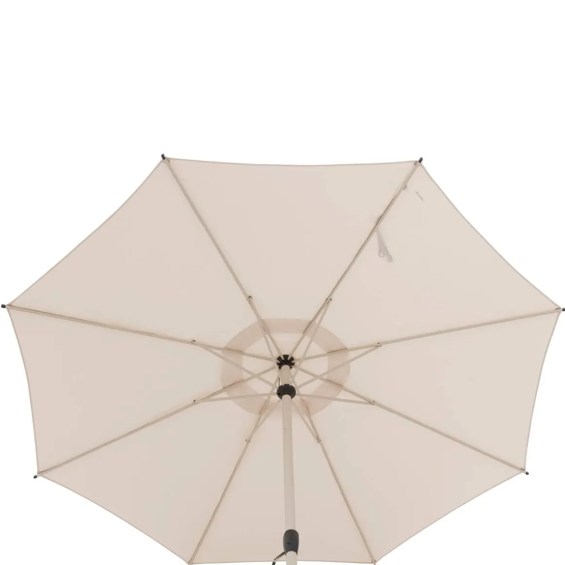 Parasol déporté rond inclinable LOOMPA Argile / Blé
