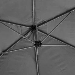Parasol déporté rond MANOA Ardoise