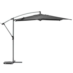 Parasol déporté rond MANOA Ardoise