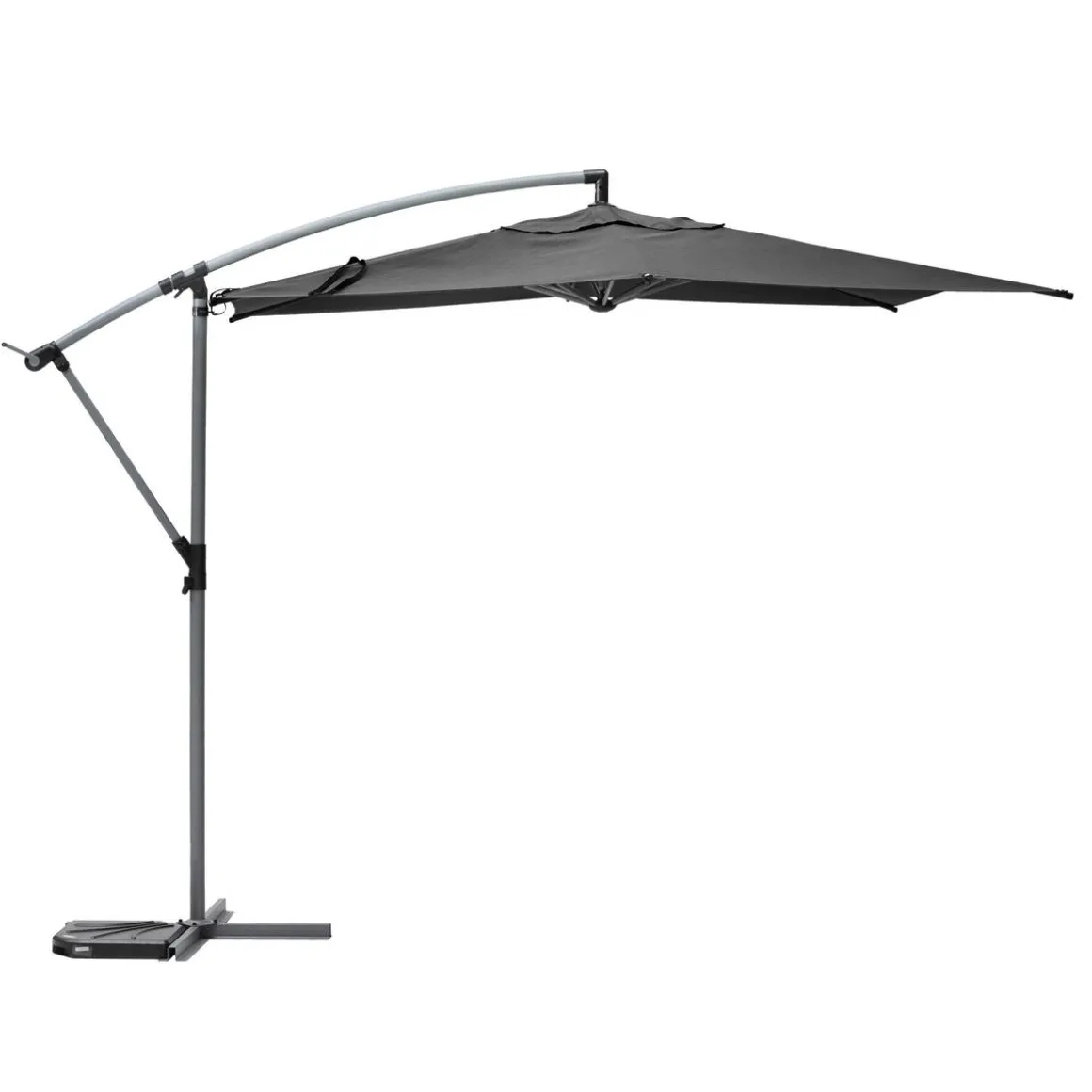 Parasol déporté rond MANOA Ardoise