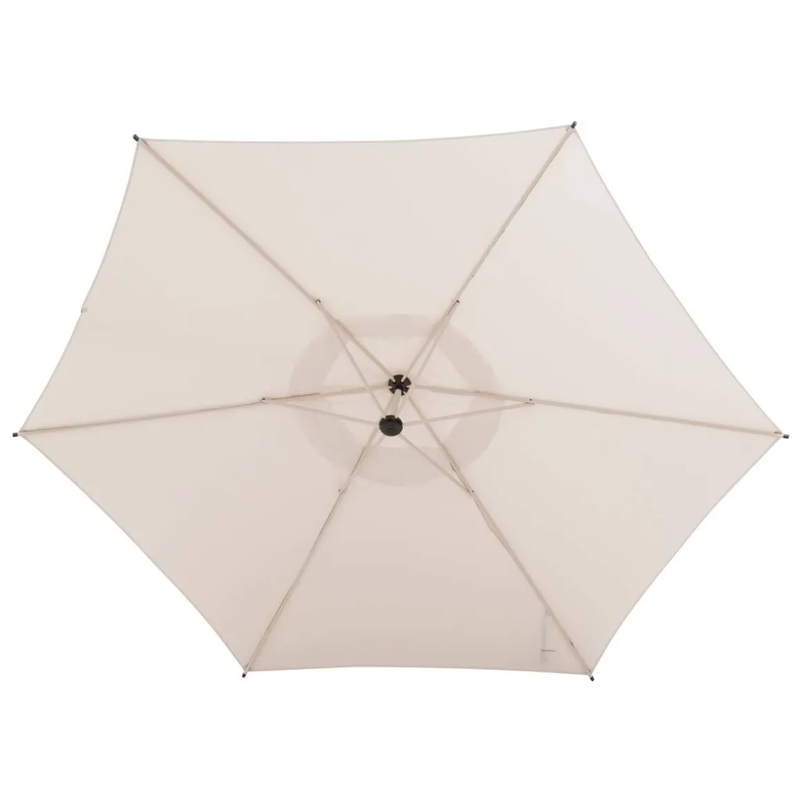 Parasol déporté rond MANOA Argile / Blé
