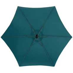 Parasol déporté rond MANOA Bleu canard