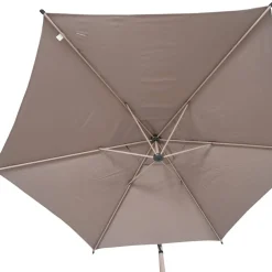 Parasol déporté rond MANOA Café