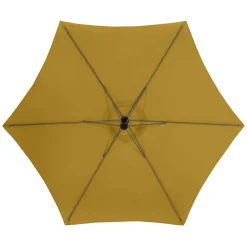 Parasol déporté rond MANOA Jaune moutarde